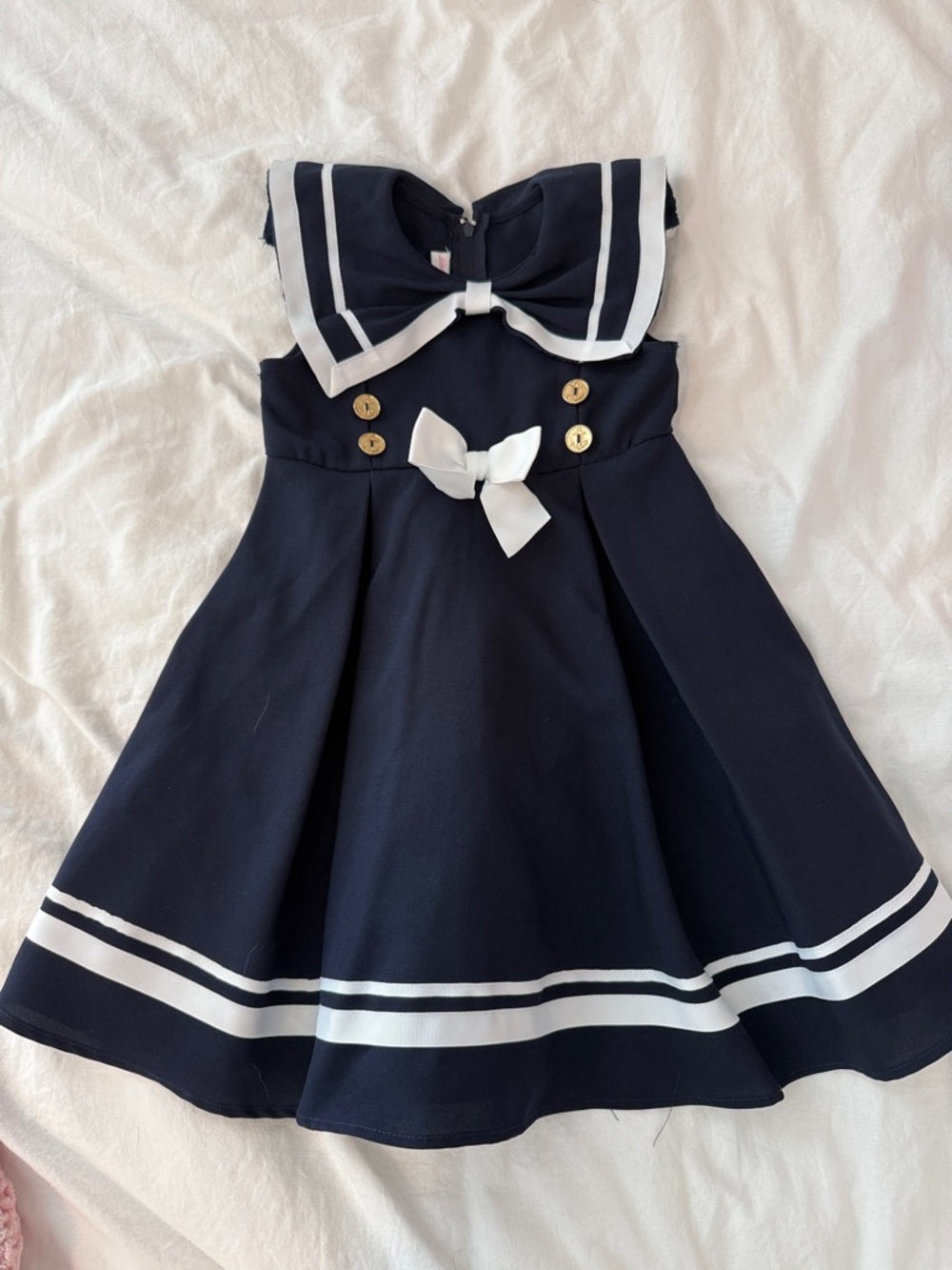 Bonnie Jean Navy and White Sailor Dress